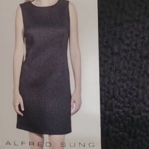 Jacquard Black Dress